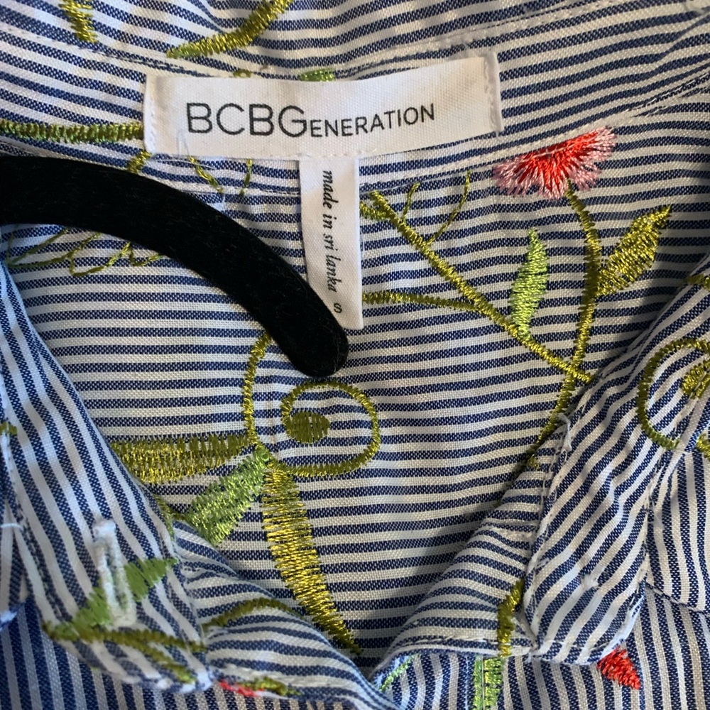BCBGeneration Embroidered Shirt Dress - Picture 10 of 15